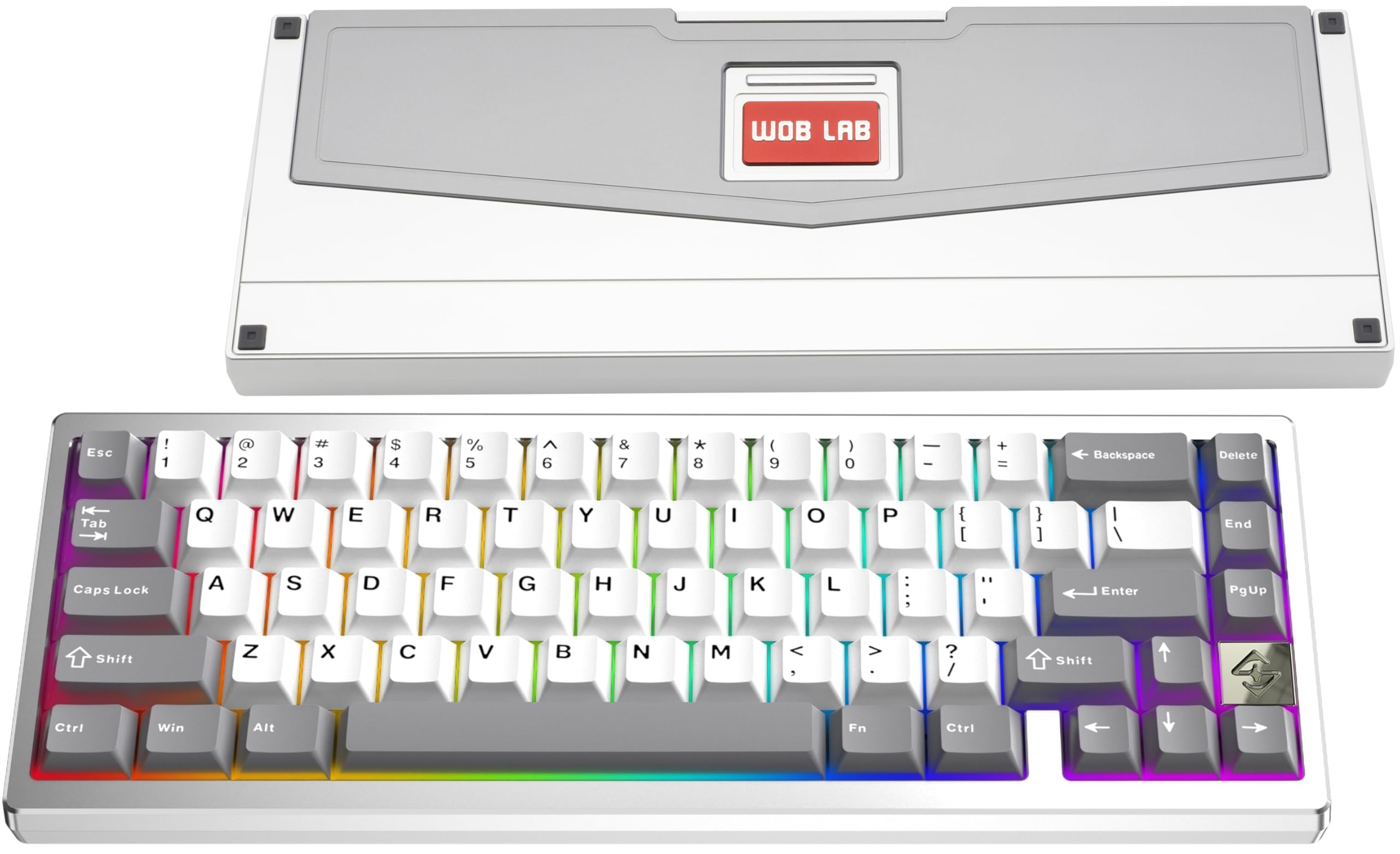 【3連休価格】WOBKEY ZEN65 Ultra Warm Silver WOBKEY Zen 65 65% Quick Release Wireless Mechanical Keyboard with